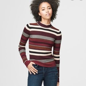 Multicolored Ribbed Stripe Sweater